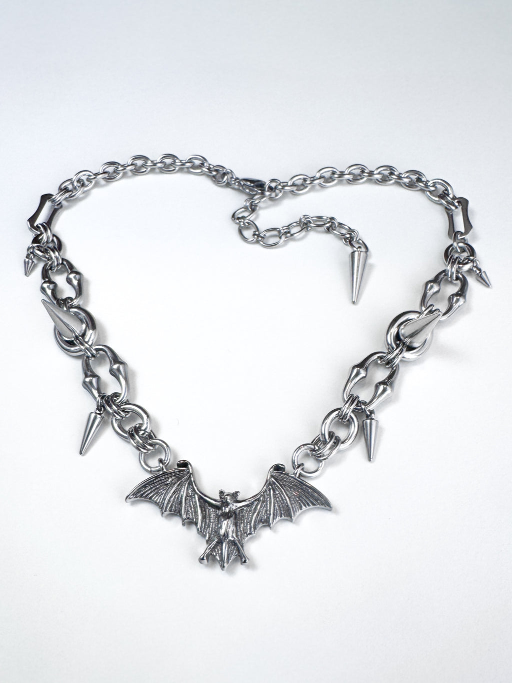 Flying bat handmade thorn necklace