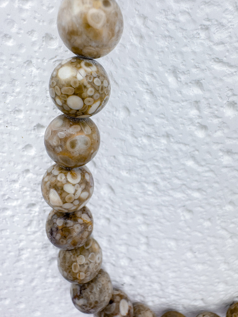 Medical stone and steel necklace