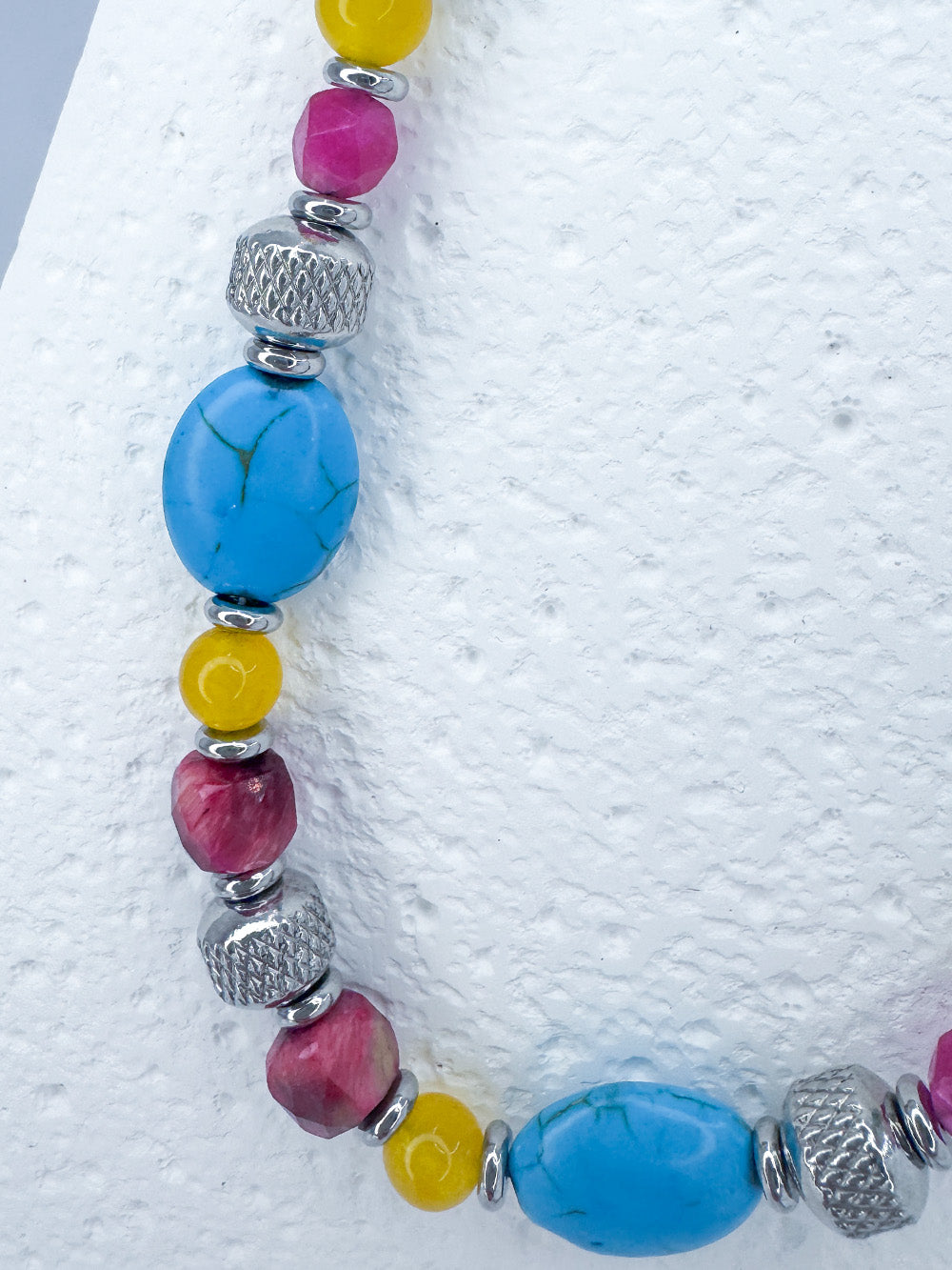 Pansexual pride steel necklace