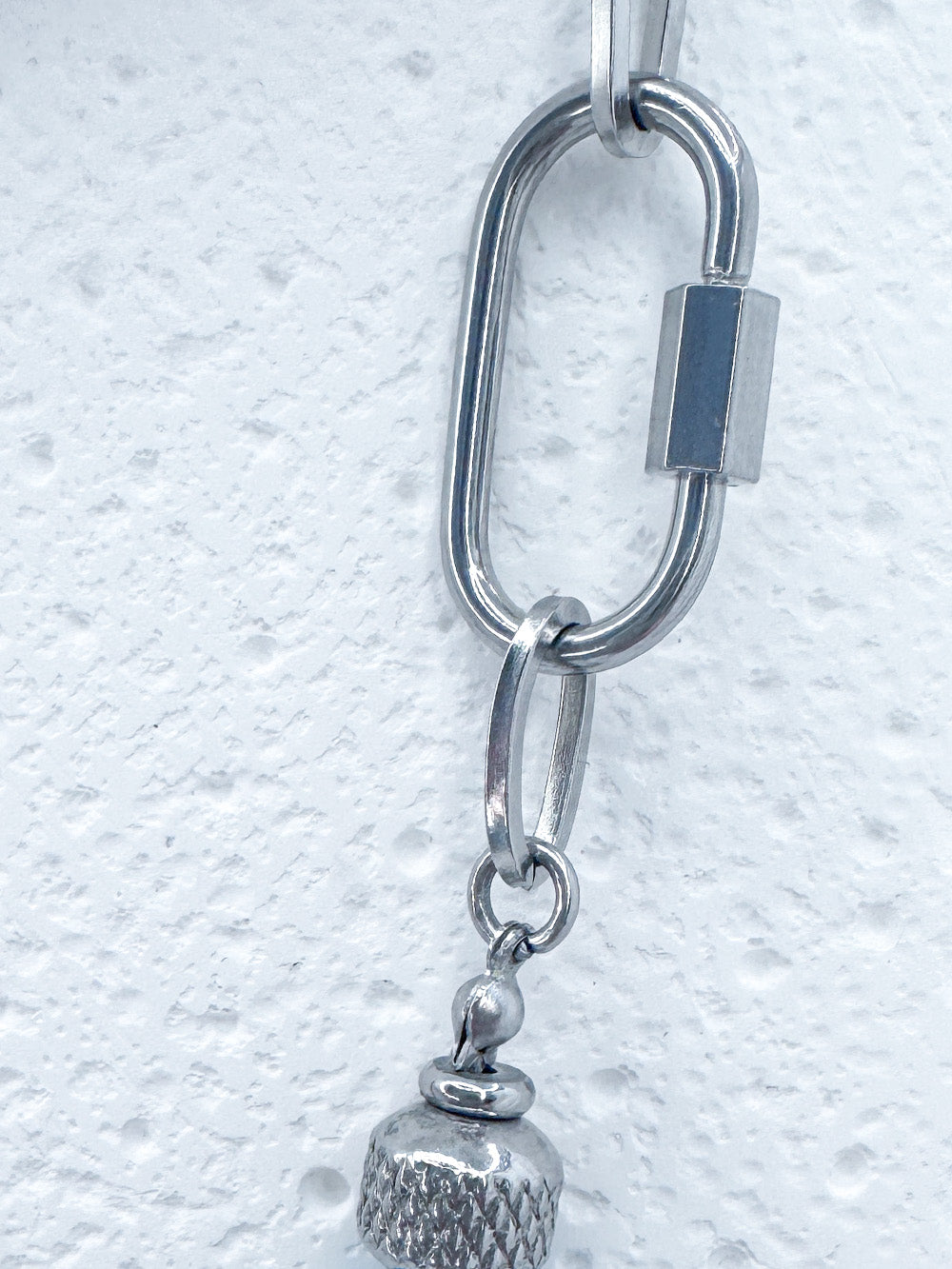Pansexual pride steel necklace