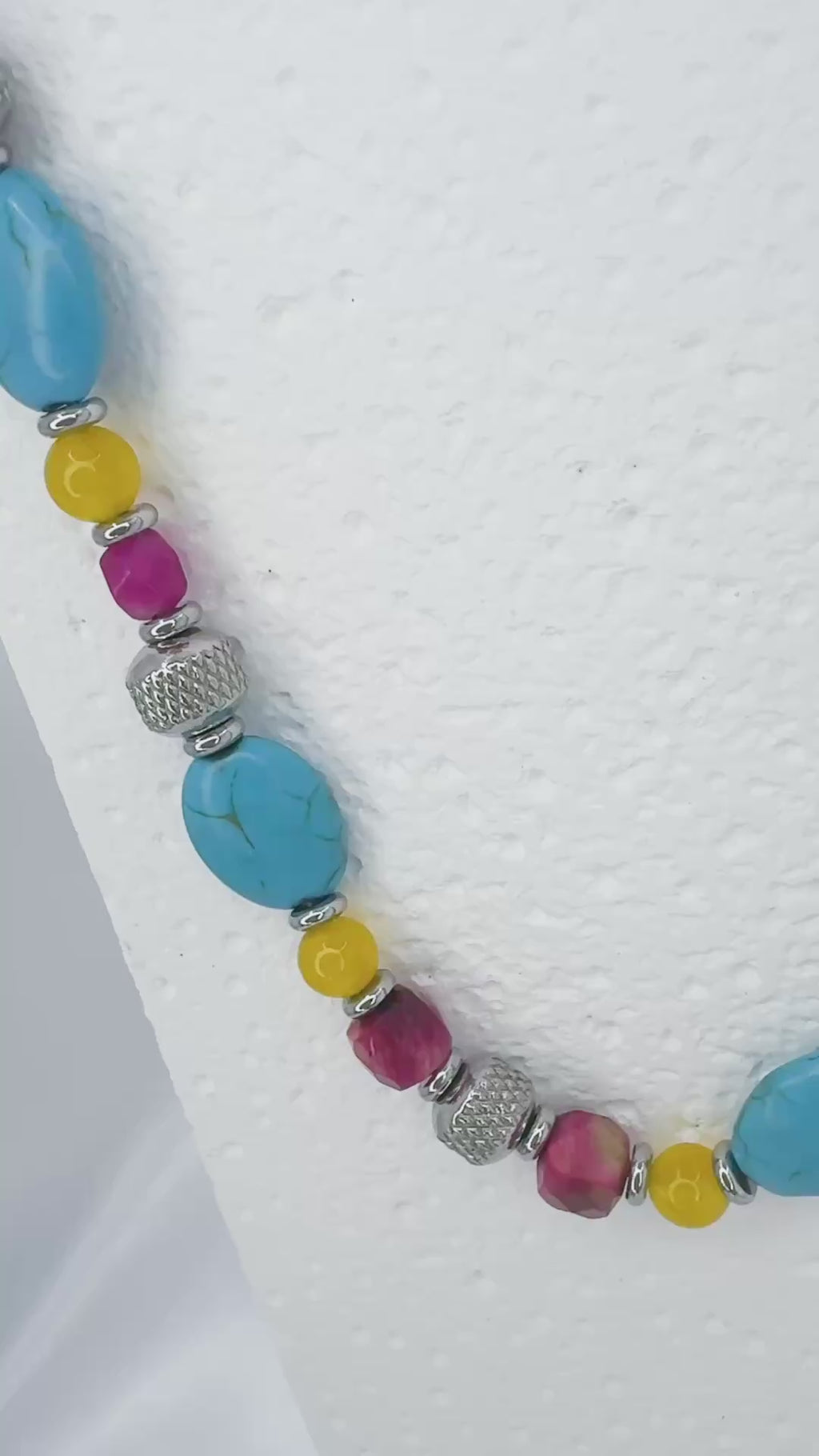 Pansexual pride steel necklace