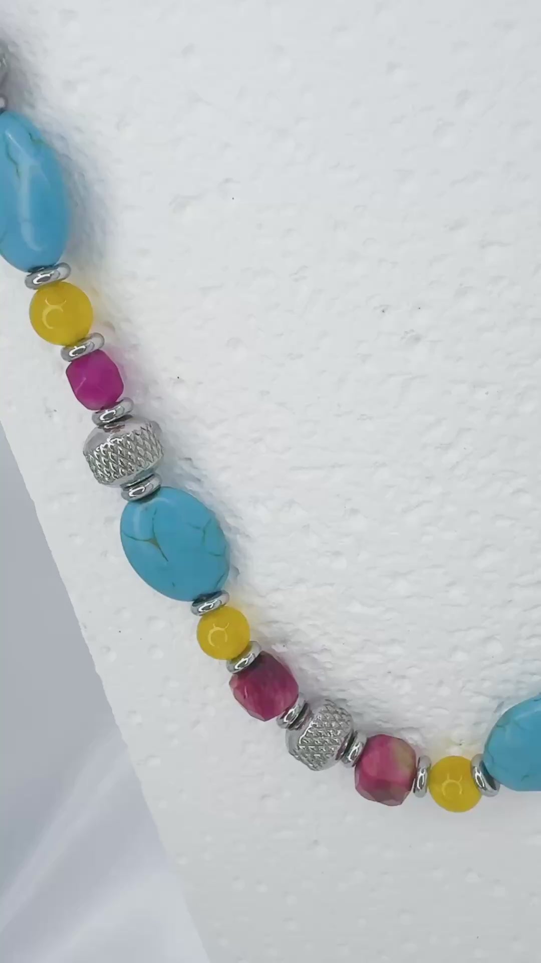 Pansexual pride steel necklace